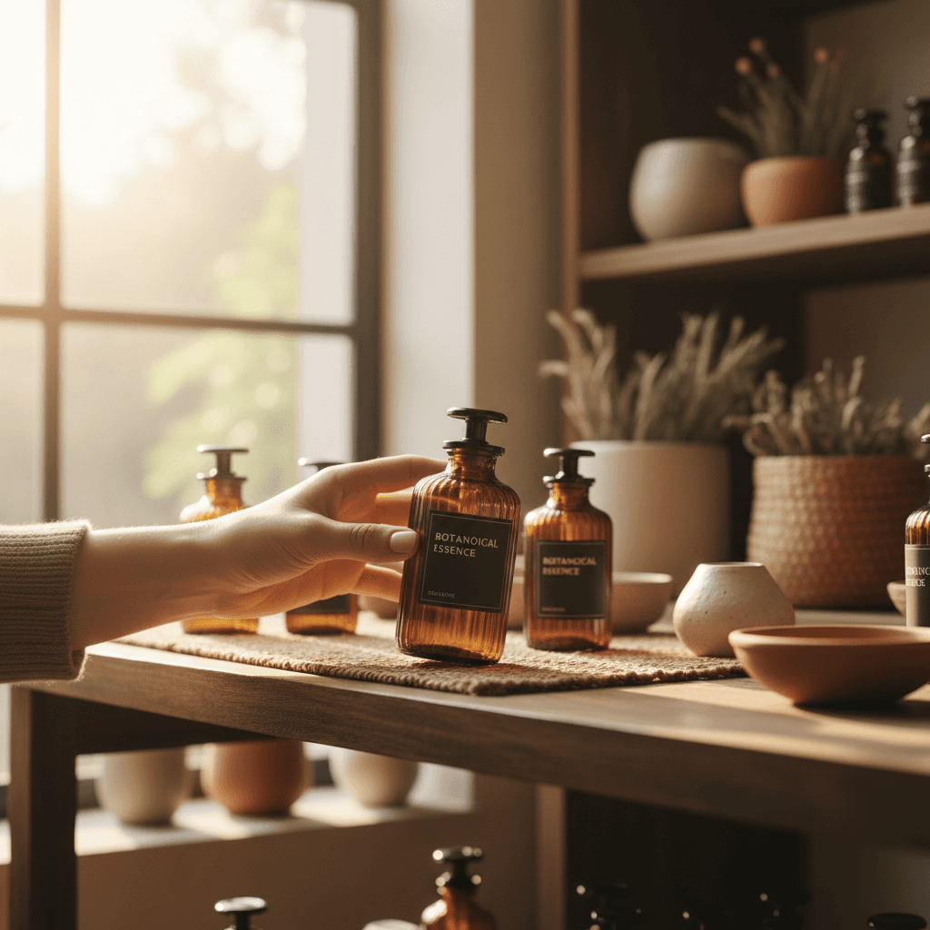 Customer selecting quality products