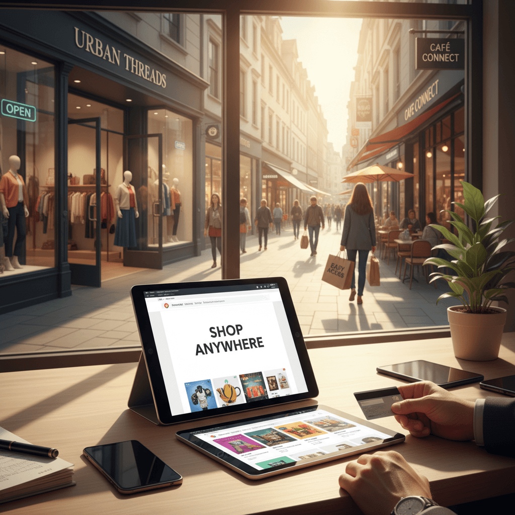 Multiple shopping options available